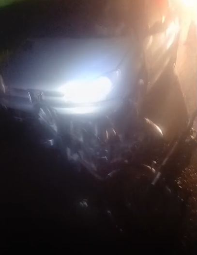 Moto após o acidente